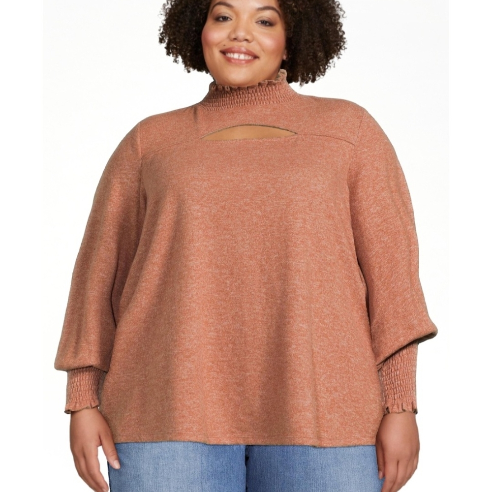 Rust Orange Knit Sweater